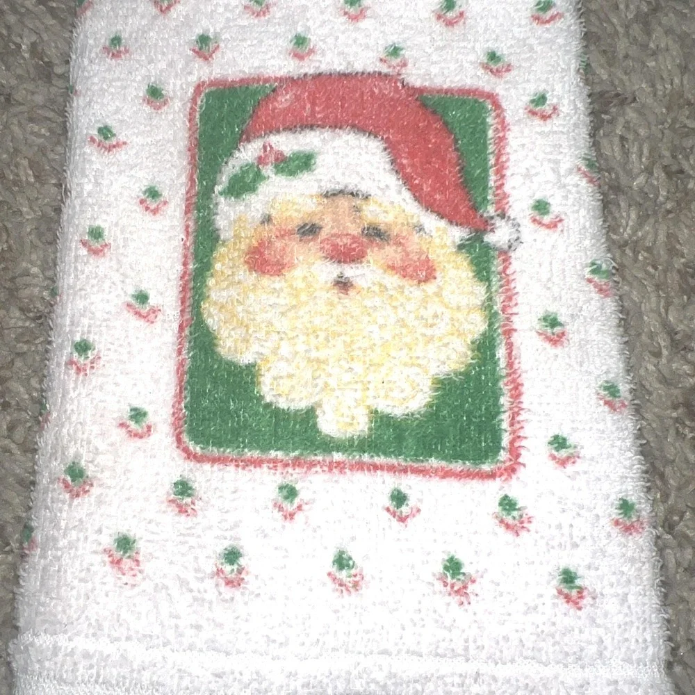 Lot‎ Of 6 Mickey Minnie Mouse Christmas Embroidered Vintage Fingertip Towels